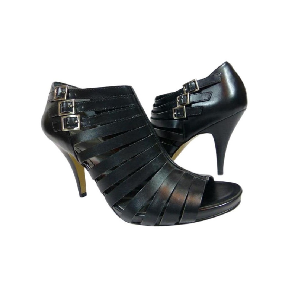 NEW Nine West Open Toe Leather Ankle Boot